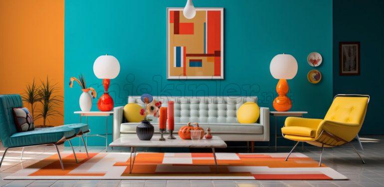 Pop Art Stilinde Odalarınız Yer Rengarenk Olsun